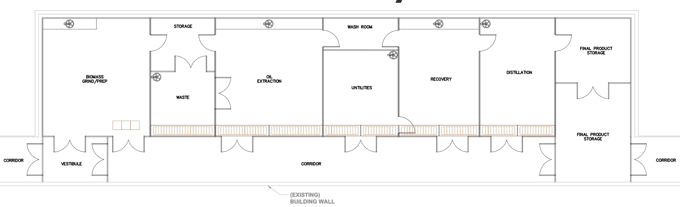 Multi-Room Facility Floor Plan
