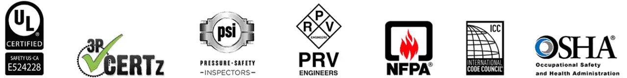 certification-logos-safety-standards- Our Certifications and Standards